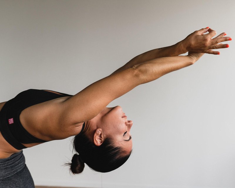 Pregnant women doing yoga