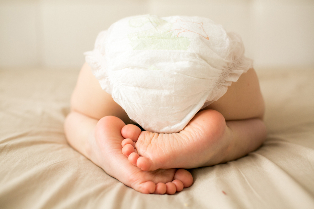 baby bum with disposable diaper