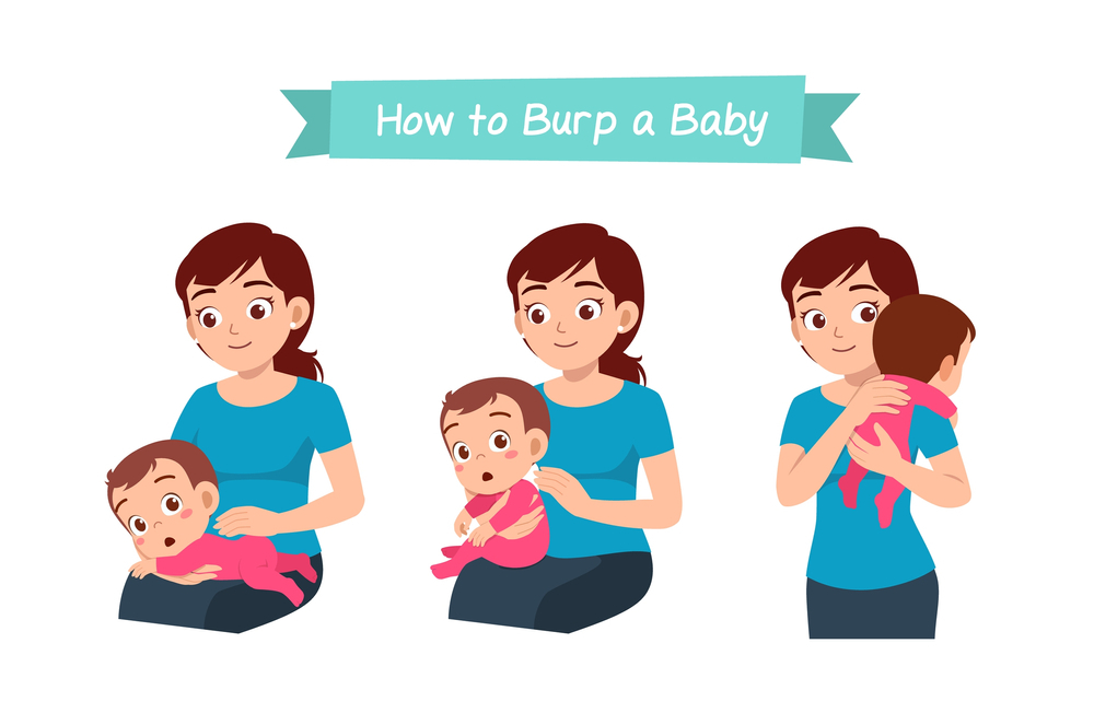 positions to burp your baby