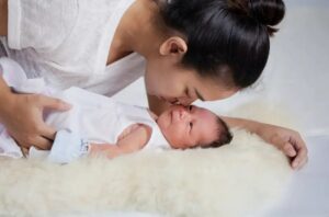 Mom with baby